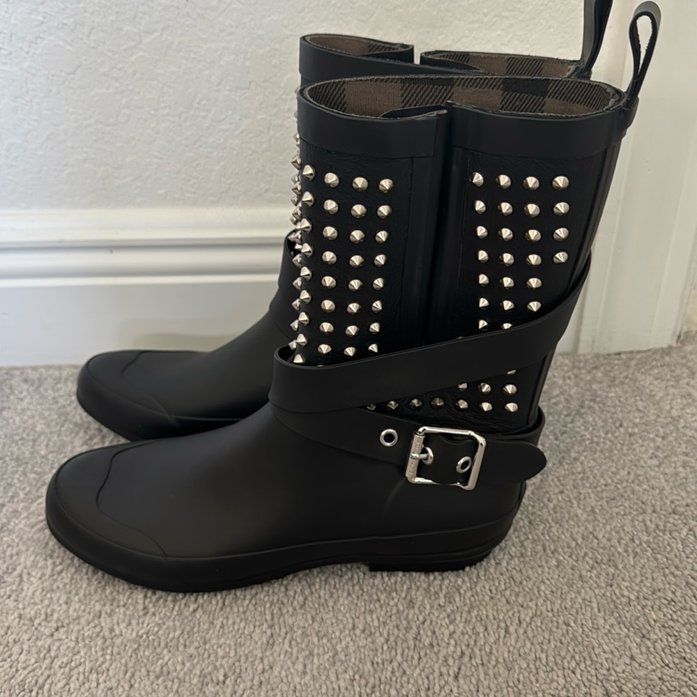 Burberry rain boots